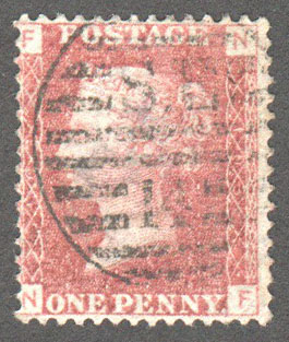 Great Britain Scott 33 Used Plate 103 - NF - Click Image to Close